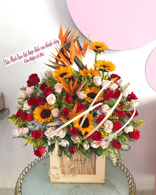 lẵng hoa khai trương hà nội